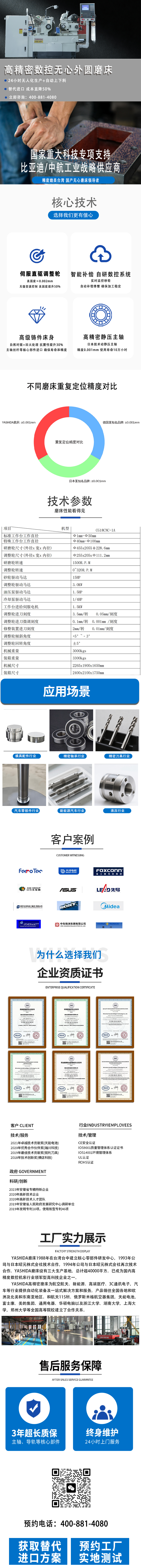 高精密數(shù)控?zé)o心磨床